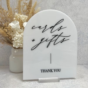 Plaque pour cartes et cadeaux - Arch Acrylic