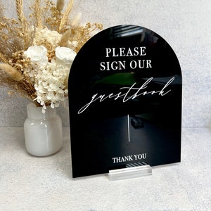 GuestBook Arch Sign - Minimal - Wedding Decor