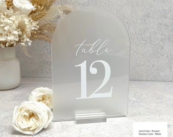 Arch Table Number - Minimal Bodoni