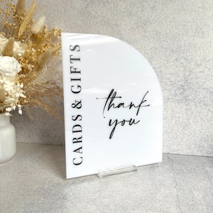 Custom Writing Table Sign - Half Arch - Wedding Decor - Cards & Gifts Sign