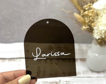 Custom Arch Tag/Name Place - Engraved Writing