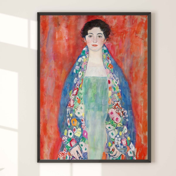 Portrait of Fraulein Leiser, Gustav Klimt Print, Gustav Klimt Poster, Gustav Klimt Painting, Klimt, Fraulein Lieser, Trending Wall Art