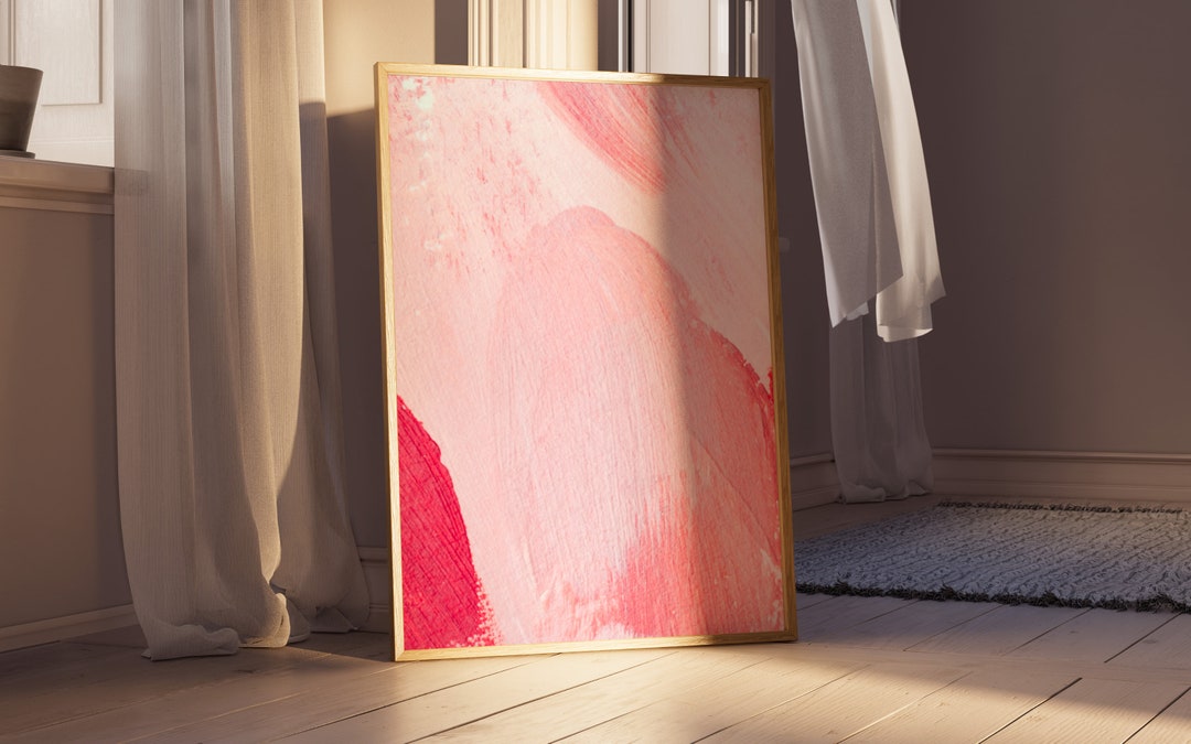 Blush Pink, Wall Art Prints, Abstract Wall Art, Framed Prints, Pink