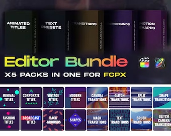 Pacchetto editor FCPX per MacOS Final Cut Pro/Motion