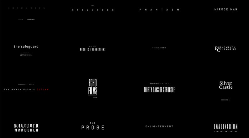 May include: A black and white image with the titles of several films, including "The Safeguard", "Echo Films", "Thirty Days of Struggle", "The Probe", and "Enlightenment".