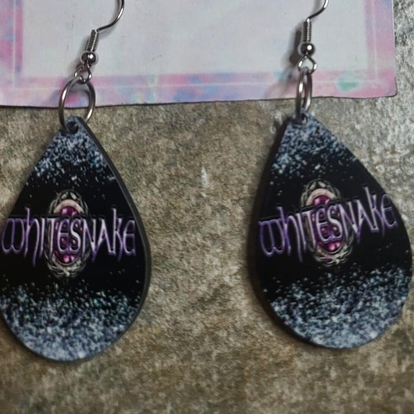 Whitesnake Teardrop, Whitesnake Earrings, Whitesnake Merchandise