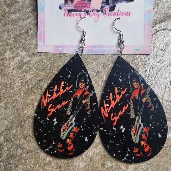 Nikki Sixx, Sixx Merchandise, Glam Rock Earrings