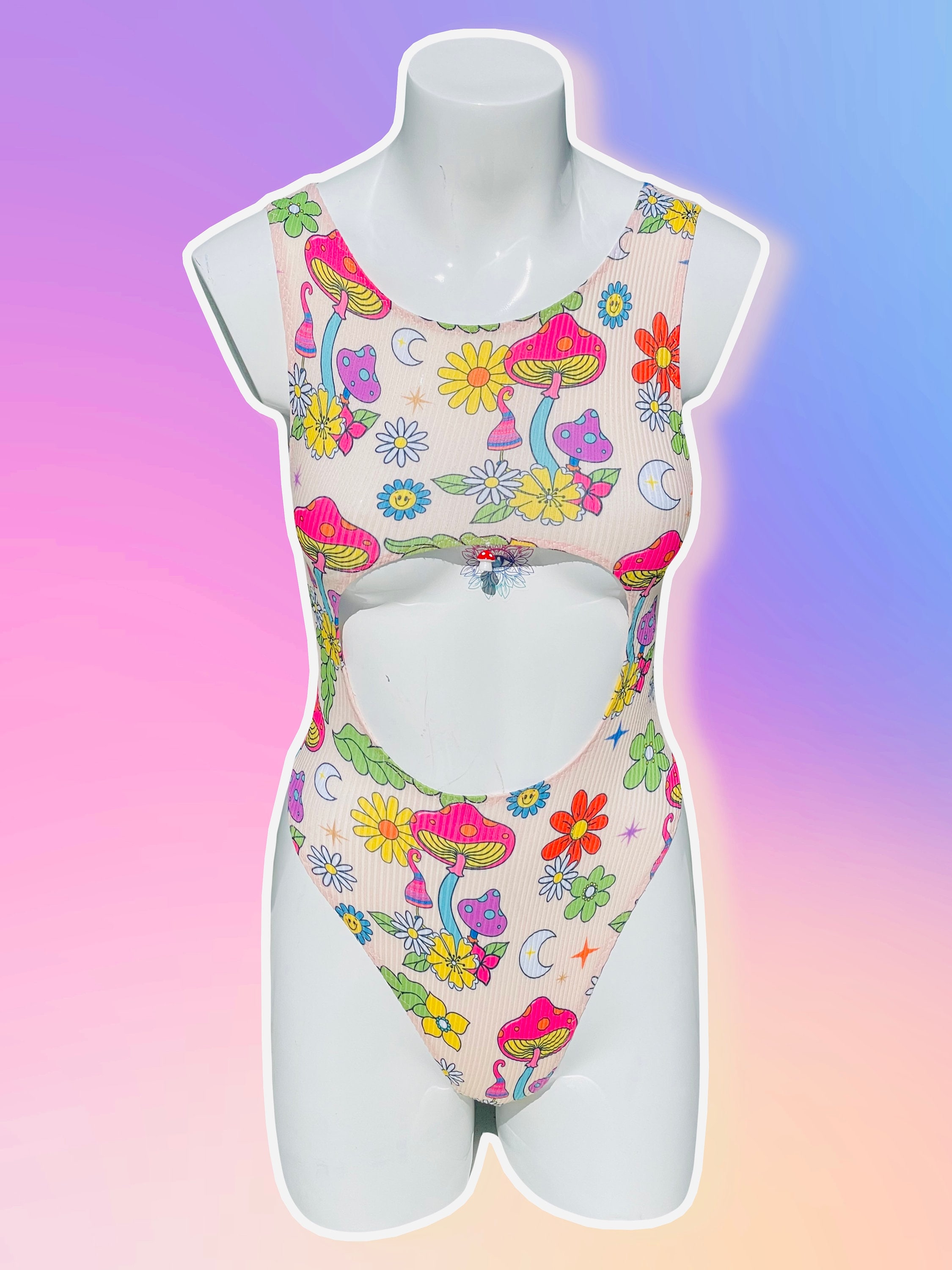 Second Skin T-Shirt Bodysuit Mushroom