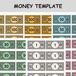 Modèle Monopoly personnalisé Canvas Jeux de société Monopoly entièrement modifiables sur Canva Téléchargement instantané du PDF image 8