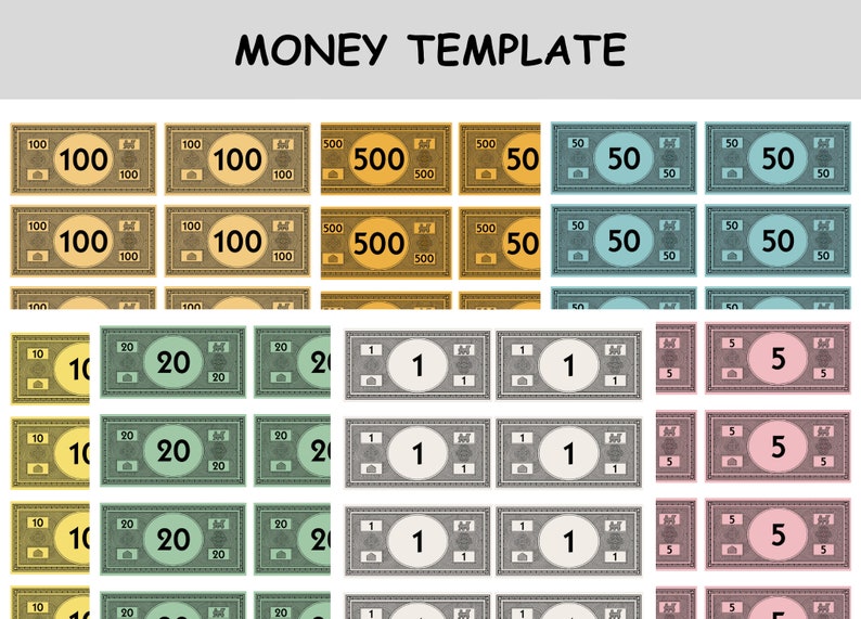 Modèle Monopoly personnalisé Canvas Jeux de société Monopoly entièrement modifiables sur Canva Téléchargement instantané du PDF image 8