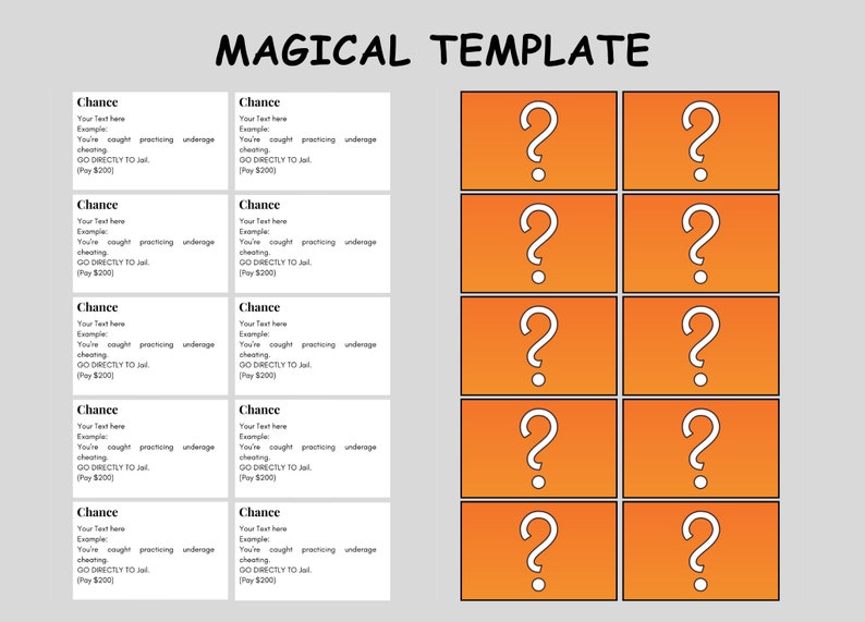 Modèle Monopoly personnalisé Canvas Jeux de société Monopoly entièrement modifiables sur Canva Téléchargement instantané du PDF image 7