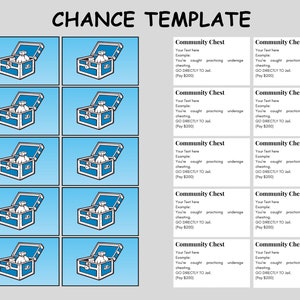 Benutzerdefinierte Monopoly Vorlage Canva Monopoly Brettspiele vollständig auf Canva bearbeitbar Sofort PDF Download Bild 6