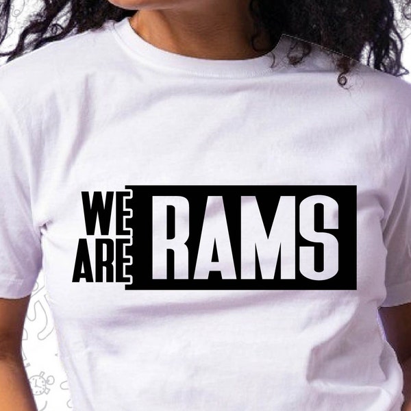 We Are Rams Svg, Rams Svg, School Spirit, School Pride, Cut for Cricut and Silhoutte