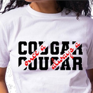 Once a Cougar Always a Cougar Svg File, School Mascot Svg, Pride Svg