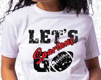 Let's Go Spartans Svg, Football Svg, Grunge Svg
