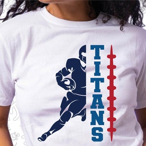 Titans Svg, Football Half Player Svg, Cut for Cricut and Silhoutte