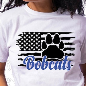 Bobcats Svg, American Flag Svg, Paw Svg