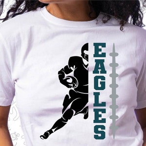 Eagles Svg, Football Half Player Svg, Cut for Cricut and Silhoutte