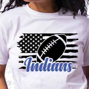 Indians Svg, American Flag Svg, Football Svg, Grunge Svg