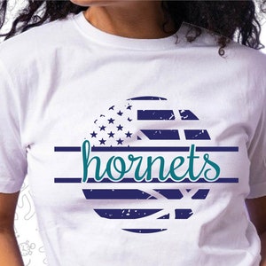Hornets Svg, American Flag Svg, US Basketball Svg, Cut for Cricut and Silhoutte