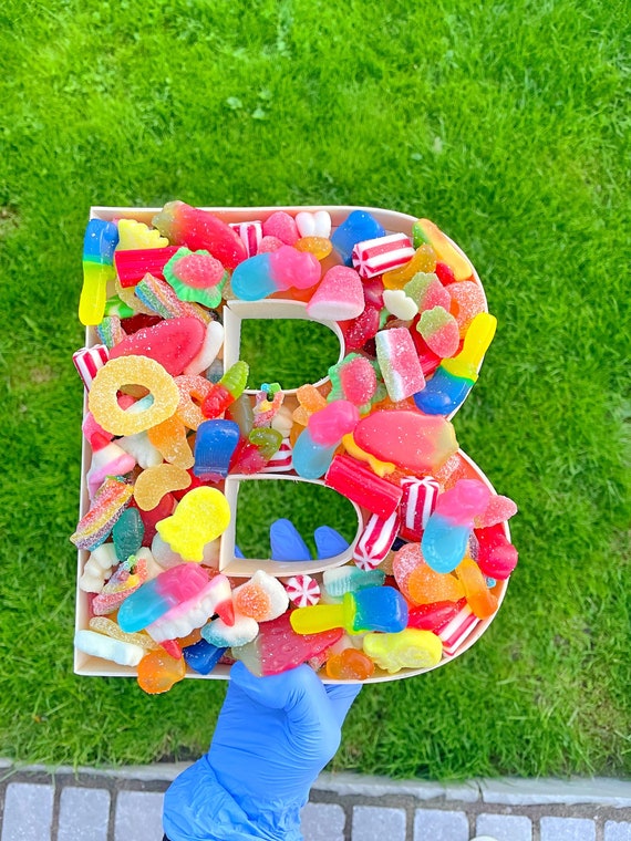 Fillable Letter Fillable Number Sweet Boxes Sweet Bags Etsy UK