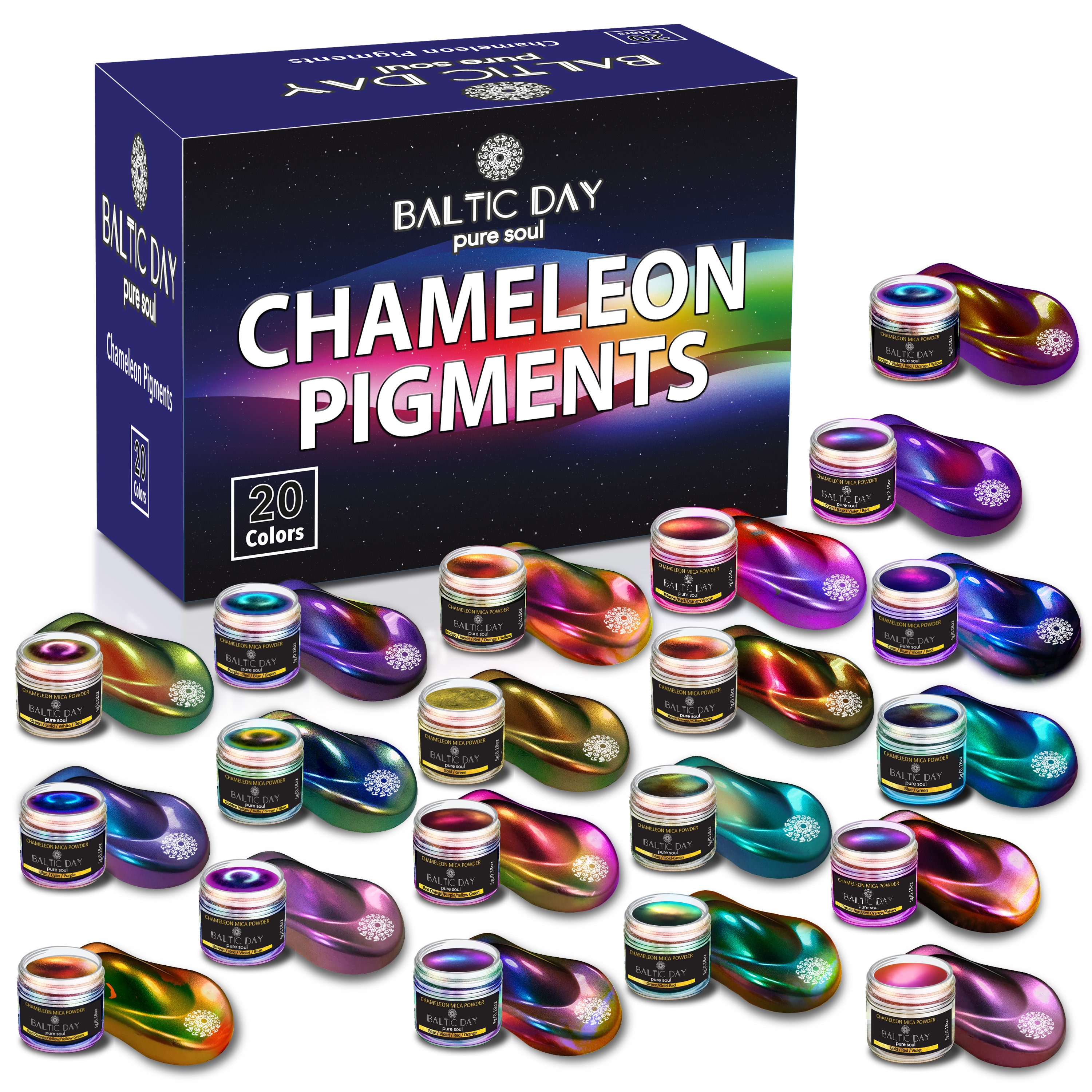 Chameleon Mica Powder, Color Shift Powder, Holographic Pigment