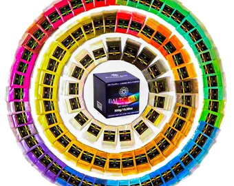 BALTIC DAY - Mica Powder, 100 Colors - Mica Powder for Epoxy Resin - Epoxy Resin Color Pigment Powder - Pigments for Soap Making, Candle