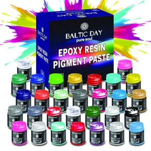 24pcs Epoxy Resin Pigment - 24 Colors Liquid Translucent Epoxy Resin Color  Dye, Highly Concentrated Stain For Diy Jewelry Making, Paint, Craft - 5ml  Each