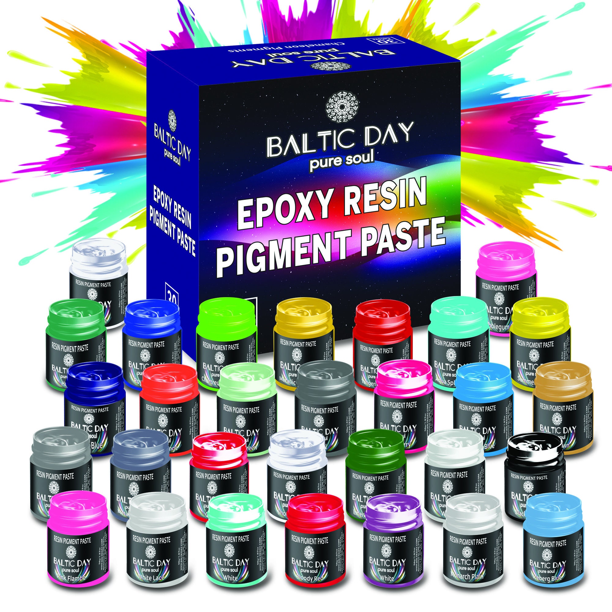 HXDZFX Epoxy Resin Colorant 15 Colors Epoxy Resin Transparent Pigment,  Epoxy Resin Liquid Dye for Resin Jewelry DIY Crafts Art Making(10ml Each)  15