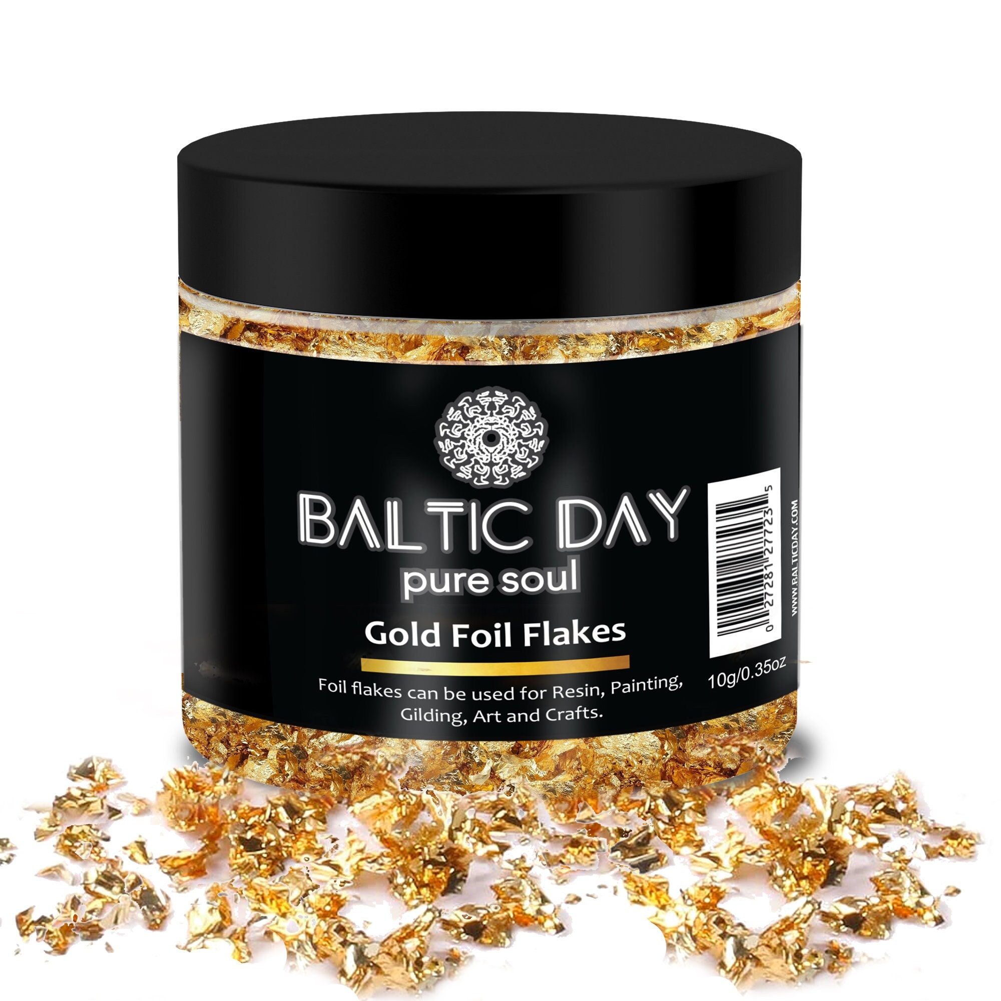 Gold Leaf Gilding Resin Flakes, 3 Bottles Metallic Foil Flakes 15 Gram,  Painting, Crafts, Slime and Resin Jewelry Making, Crafts, Slime and Resin  Jewelry Making Gold,Silver,Copper Colors Gold-10g