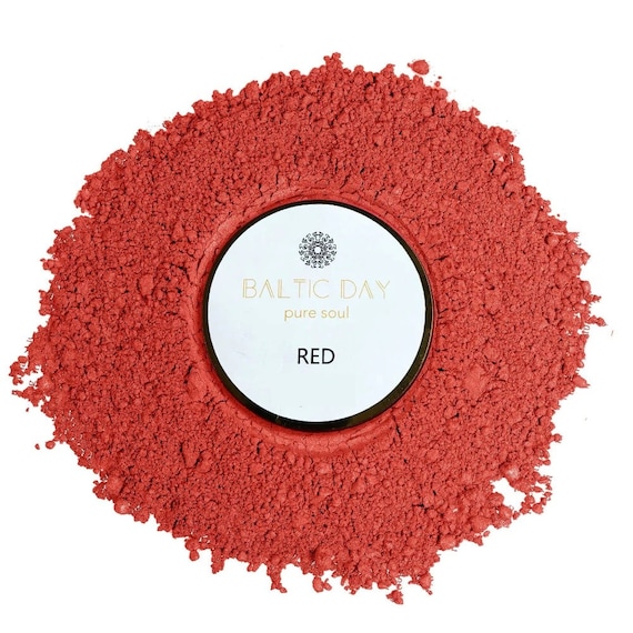 MEYSPRING Red Mica Powder - Resin Color Pigment for Resin Art - 50 Grams - Cosmetic Grade Mica - Lip Gloss Pigment Powder