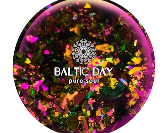 Baltic Day - Color Shifting | Super Chameleon Flakes -  PURPLE | GREEN | BLUE -  Color Change Multi Chrome Metallic Foil Art Pigment