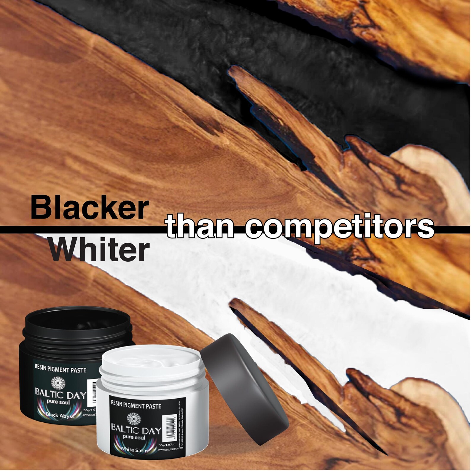 BALTC DAY 10 Pgment Paste For Epoxy Resn Jars Set 2 Pgment Paste