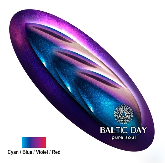 Baltic Day Color Shift Mica Powder Chameleon Pigment Cyan Blue Violet Red  Color Shifting Intense Pearl Pigment for Art 25g 