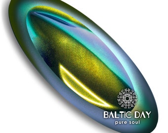 Baltic Day - Color Shifting | Super Chameleon Pigments - GREEN | LIGHT BLUE - Mica Powder for Epoxy Resin, Paint, Acrylic, Nail Polish