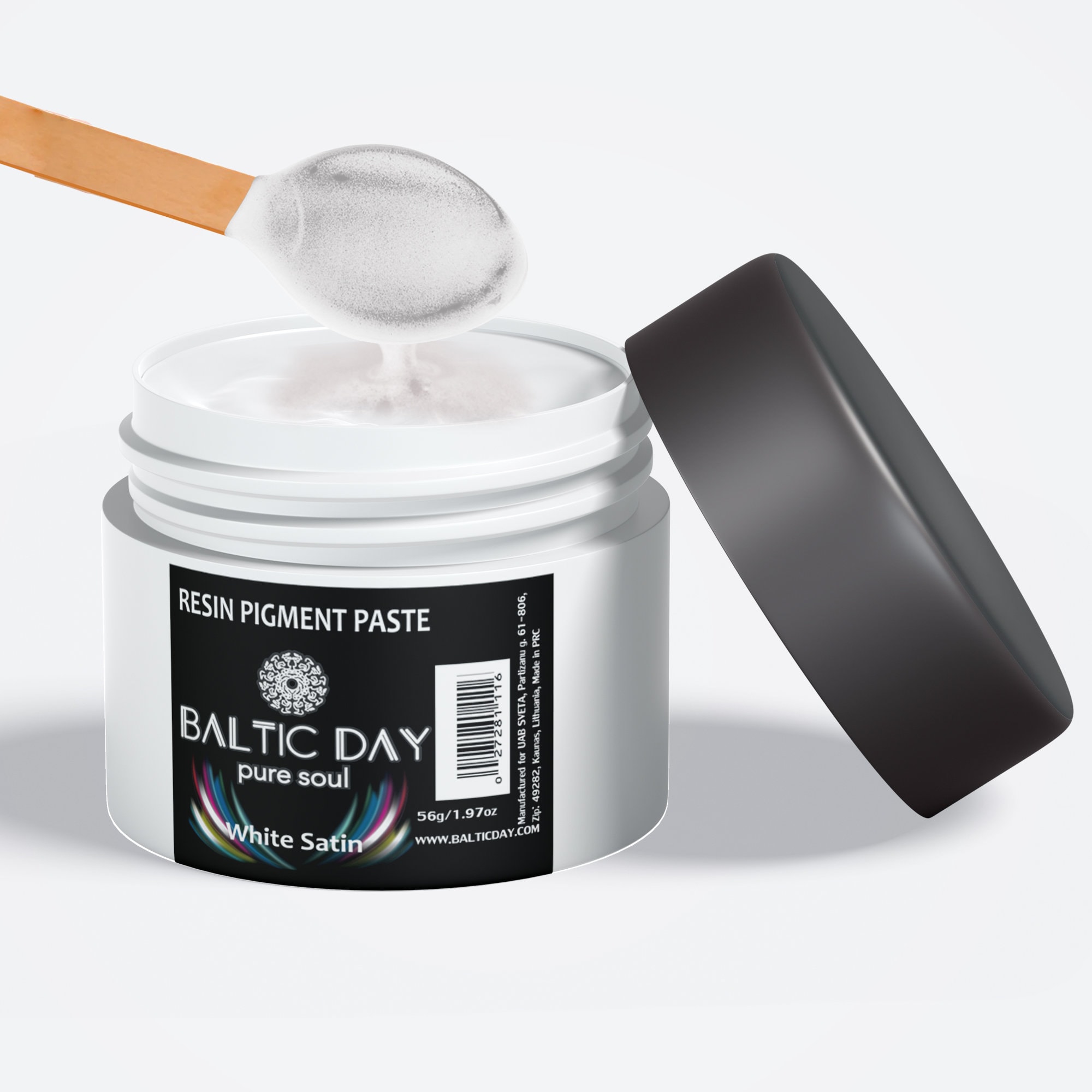 Baltic Day Highly Pigmented Resin Pigment Paste white Satin 2 Oz Paste/jar  Epoxy Resin Color Pigment Mica Powder Dye for Resin 