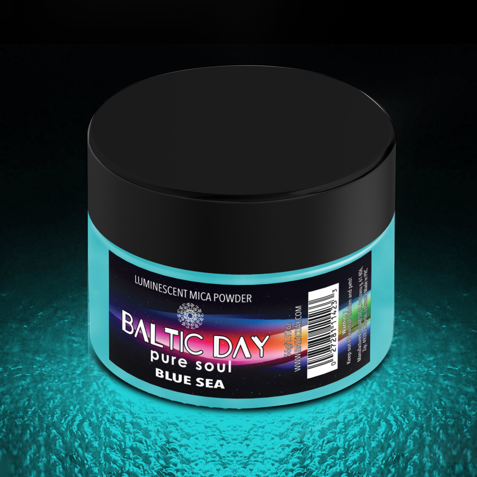 Royal Blue Mica Powder for Epoxy Resin 56g / 2oz. Jar - 2 Tone Resin D