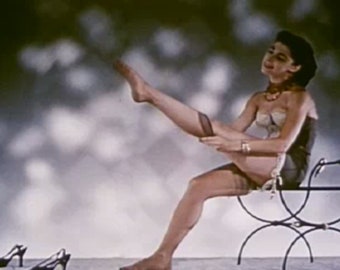 Bas américains originaux sans couture dans les années 70 Bas en nylon burlesque idéal pour les bretelles