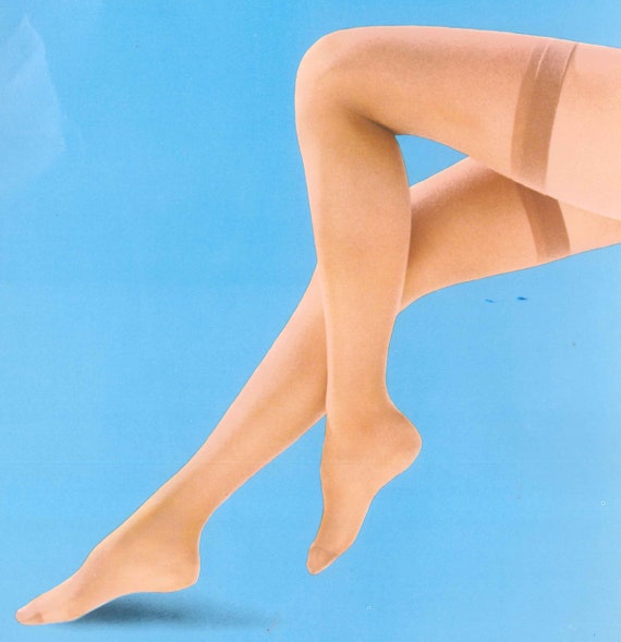 Original US stockings seamless in the 70s Burlesq… - image 2