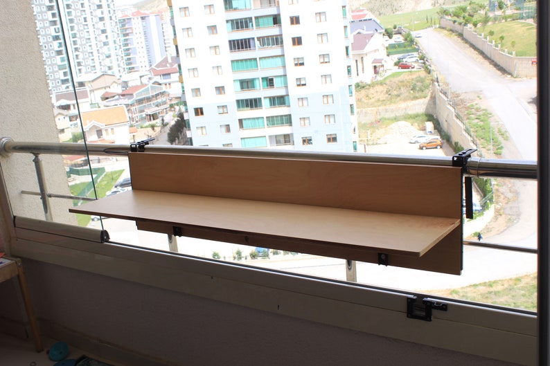 Foldable Balcony Bar Table Railing Water&moisture Resistant Etsy