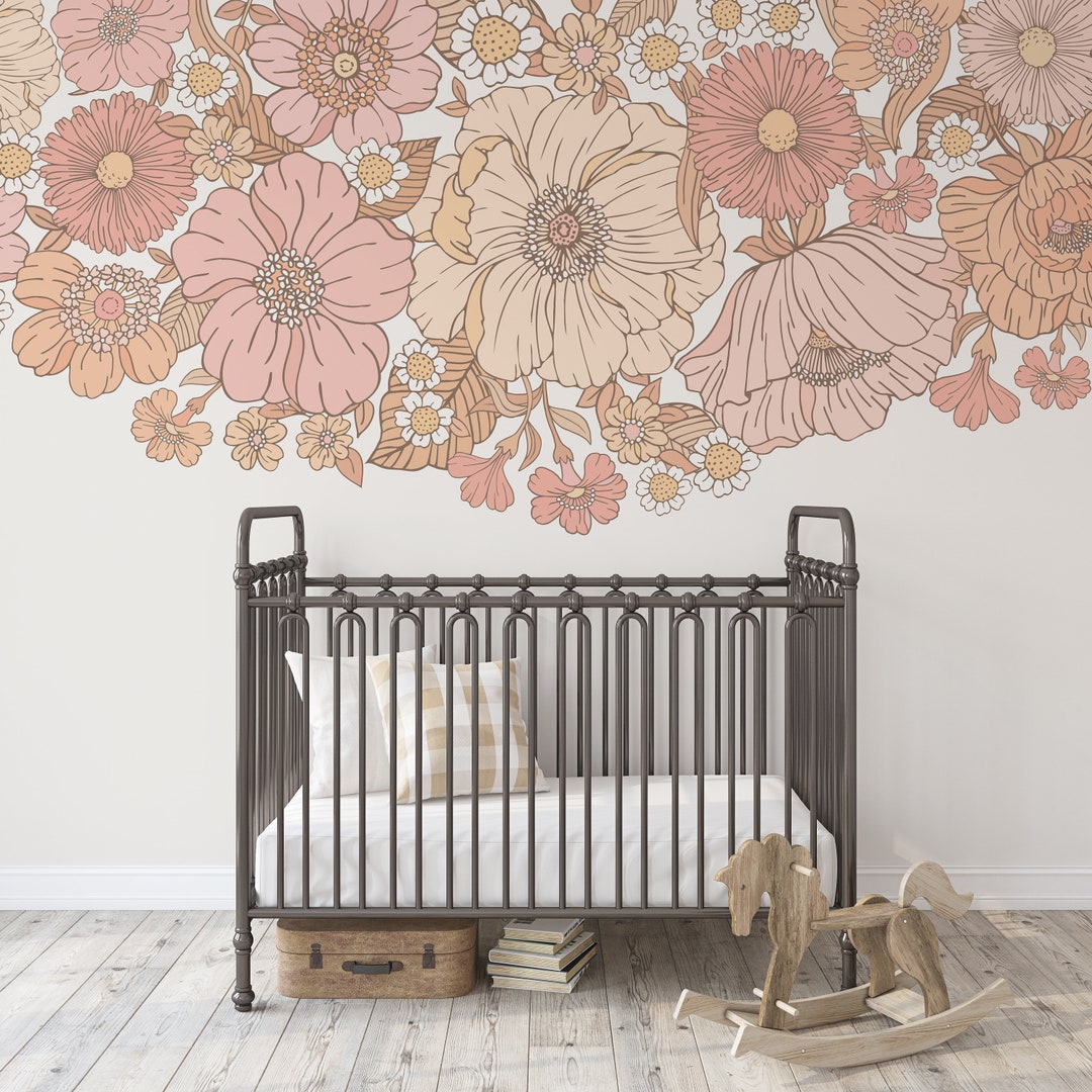 Removable Wall Decal BORDER Aspen Collection Flowers Wall Decals Girls