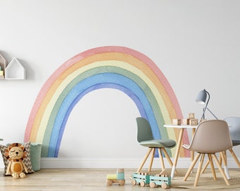 Rainbow Wall Art Decal Girls Nursery Vinyl Wall Decor - Etsy