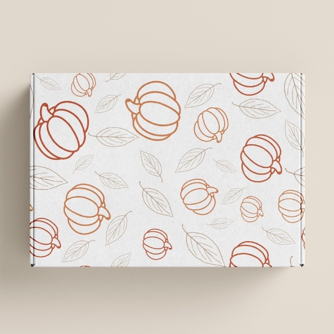 Autumn Pumpkin Postal Boxes 6 Sizes Gift Boxes Postal Boxes Mail Boxes