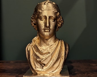 Aphrodite Bust:  3D Printed Lightweight PLA, Praxiteles Reproduction, Greek Goddess of Love, Mythology, Girlfriend Gift