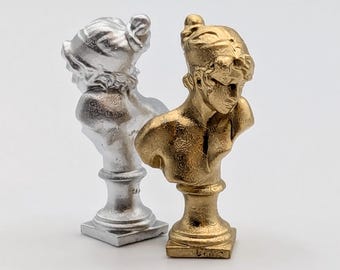Mini Sappho Bust:  27mm, 3D Printed Resin, LGBTQ+