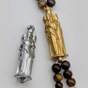 Hekate Bead: Double Loop Charm, 30mm, Painted 3D Printed Resin, DIY Jewelry, Greek Goddess of Witchcraft, Hecate Soteira