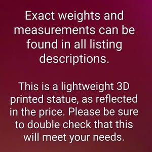 Hecate Statue / Triformis Hekate Sculpture / 3D Printed Lightweight PLA / Triple Goddess of Witchcraft / Soteira / Alcamenes Epipyrgidia image 7