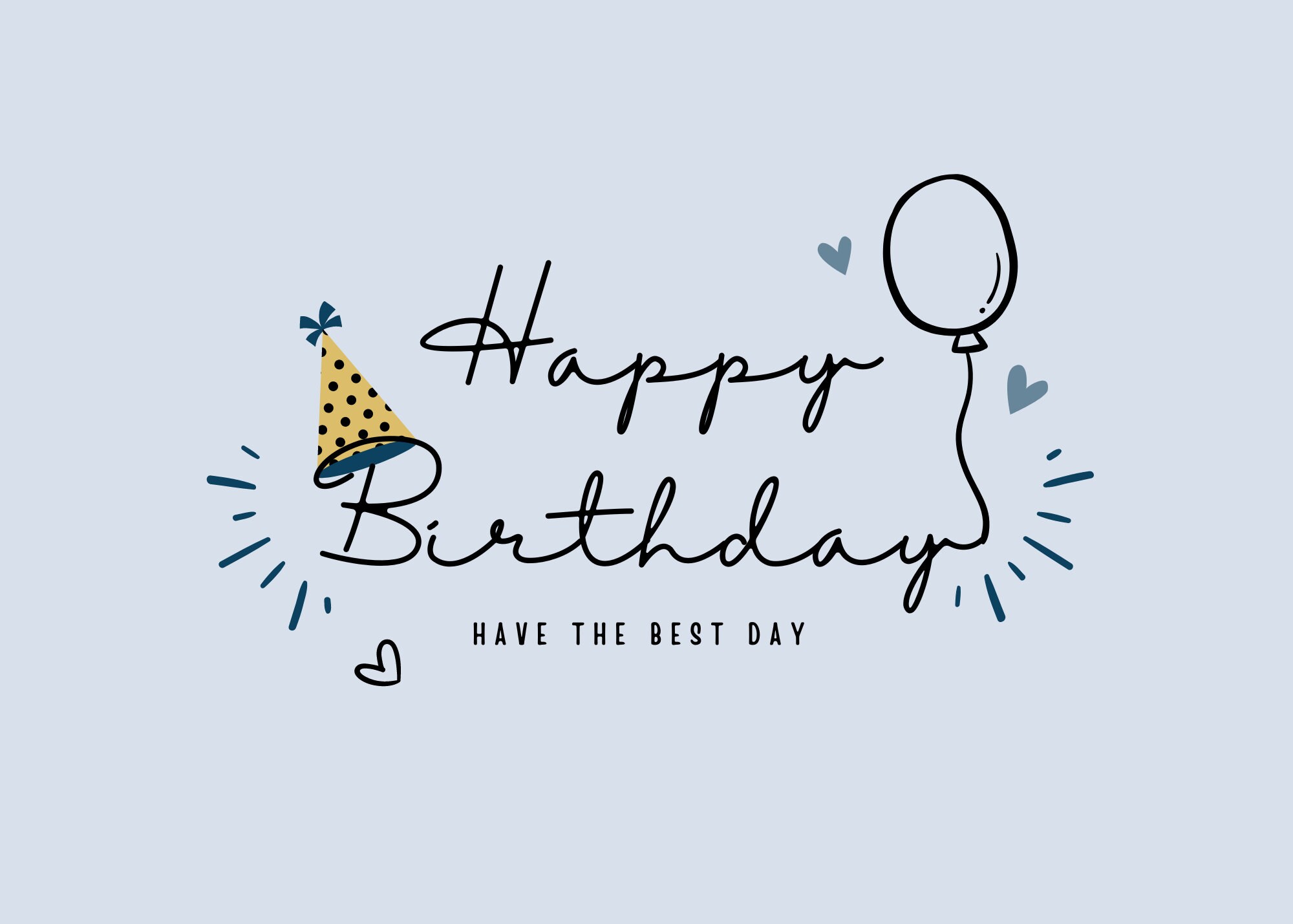 Happy Birthday Digital Printable Card Etsy Canada