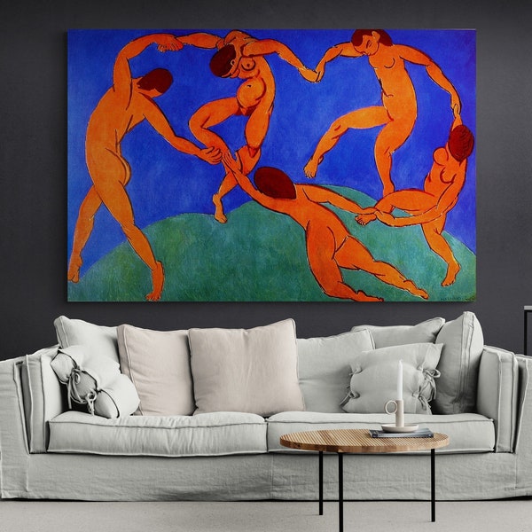 Henri Matisse The Dance Canvas Print, Matisse Famous Painting, Exhibition Poster, Dancing Men Classic Painting Print Art, Old Masters Poster