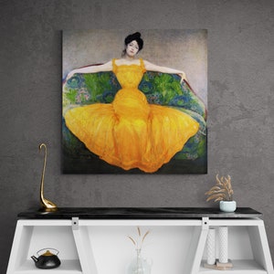 Max Kurzweil Canvas, Woman in a Yellow Wall Art, Famous Wall Art, Large Canvas, Max Kurzweil, Woman in a Yellow, Woman Canvas, Woman Art